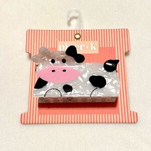 Piper K Cute Cow Hair Claw Clip